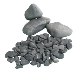 Galet de Marbre Noir Pur