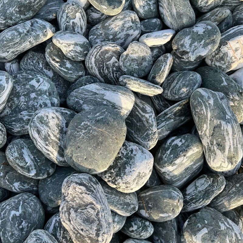 Galet de Marbre White Green