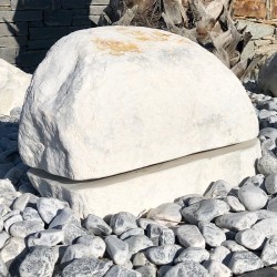 Roche Son et Lumière Galet Géant Blanc / Granit 1 Faisceau