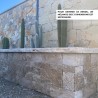 Bloc Mur Travertin Beige Mix finition vieillie tambour