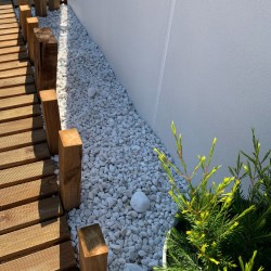 Galet de Marbre Blanc Pur