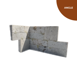 Angle plaquette Deco Panel Travertin Silver