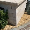 Bordure Travertin Beige Mix finition vieillie tambour