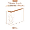 Angle Plaquette Pearl Stone Fix Calcaire Clair
