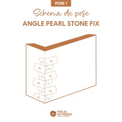 Angle Plaquette Pearl Stone Fix Roussillon