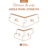 Angle Plaquette Pearl Stone Fix Roussillon