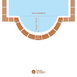 Bain Romain Travertin Beige Ivoire Modern Finish