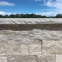 Bloc Mur Travertin Silver finition vieillie