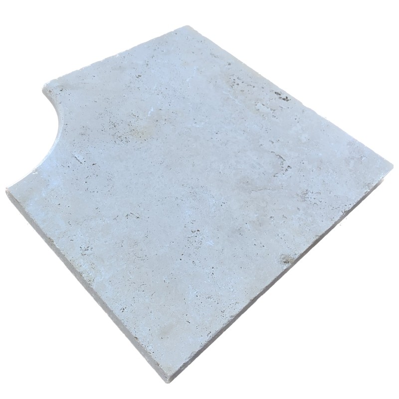 Angle Rentrant Travertin Beige Ivoire Modern Finish