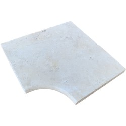 Angle Rentrant Travertin Beige Ivoire Modern Finish