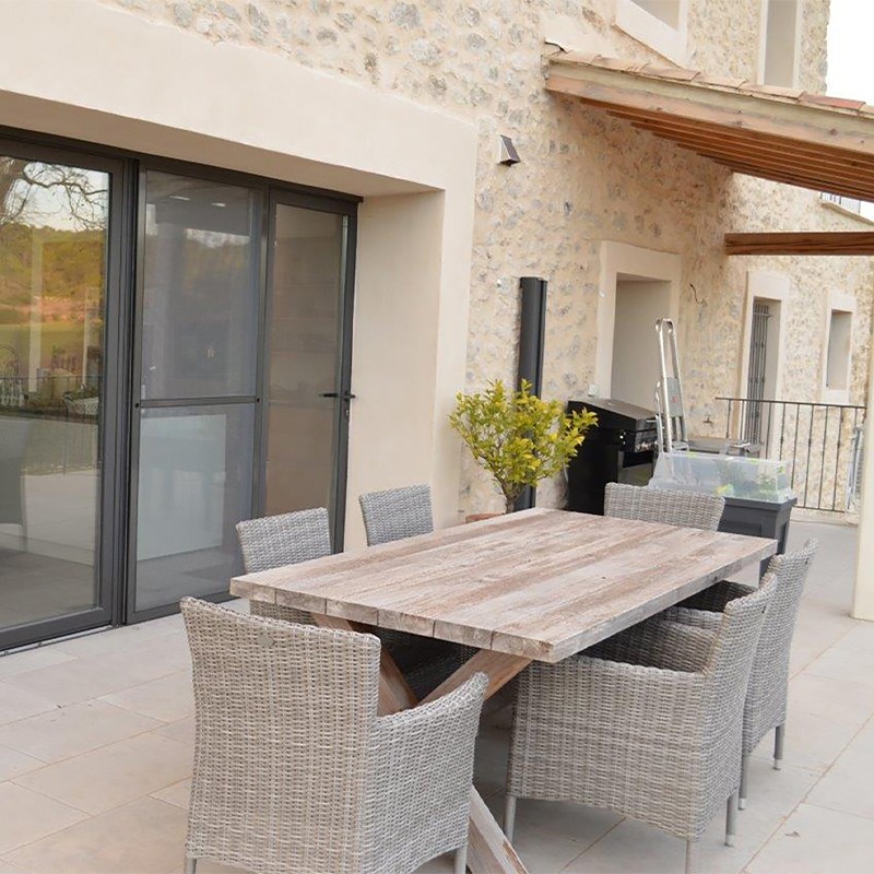 Dallage Quercy finition vieillie tambour sélection claire