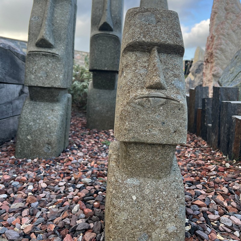 Tête de Moaï - Haut. 50 cm