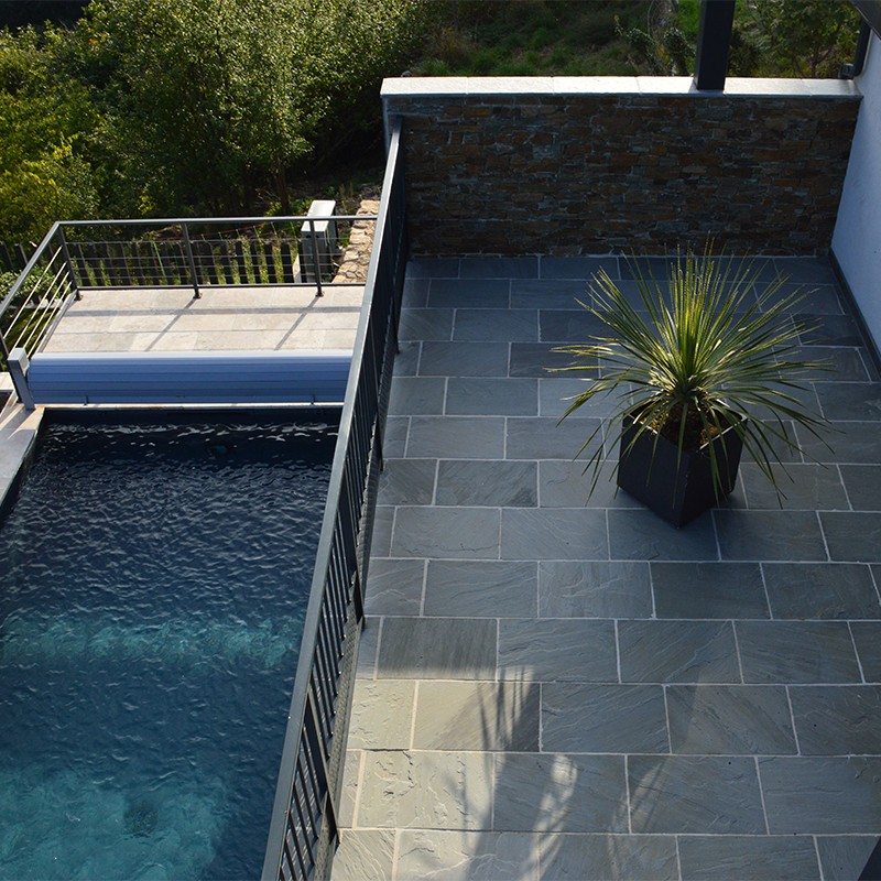 Dallage Natural Grey finition naturelle