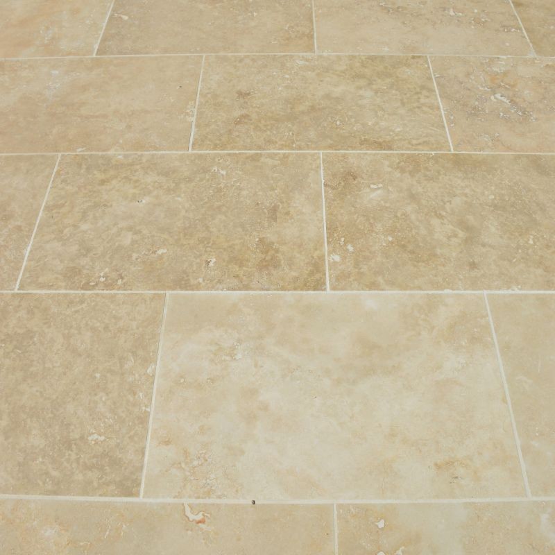 Angle Rentrant Travertin Beige Classique Modern Finish