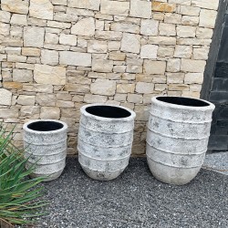 Pot Anzel Cream & Black Cracking