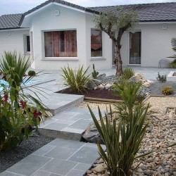 Dallage Blue Delhi finition naturelle vieillie