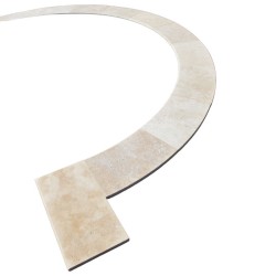 Bain Romain Travertin Beige Ivoire Modern Finish