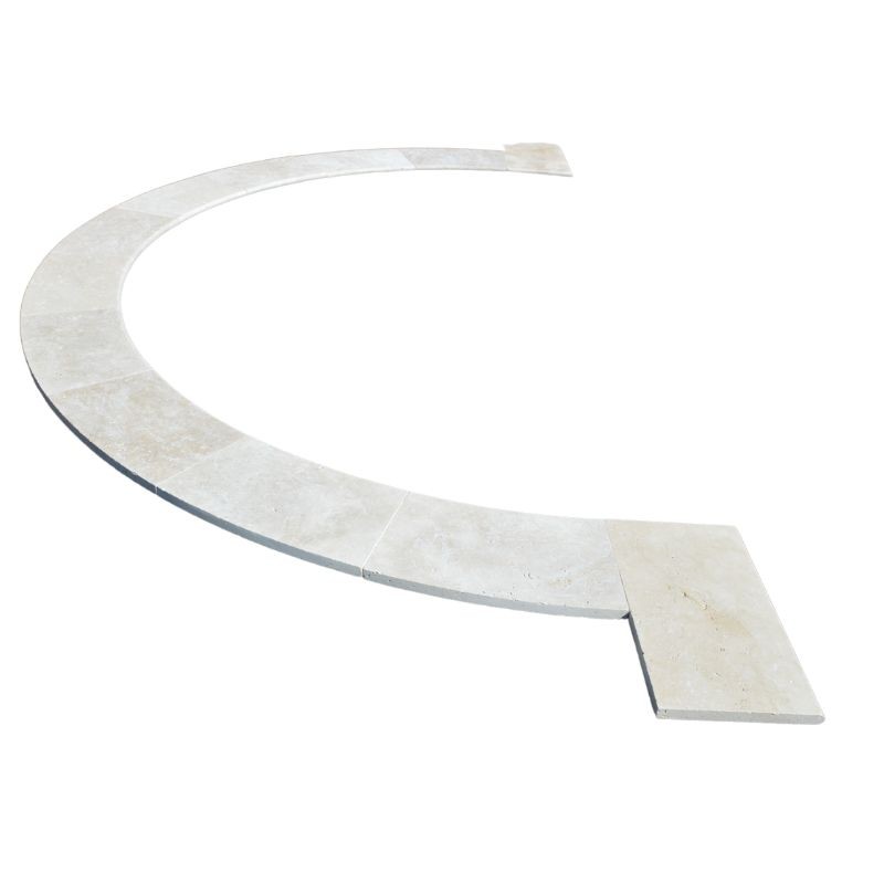 Bain Romain Travertin Beige Ivoire Modern Finish