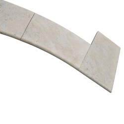 Bain Romain Travertin Beige Mix finition vieille texture