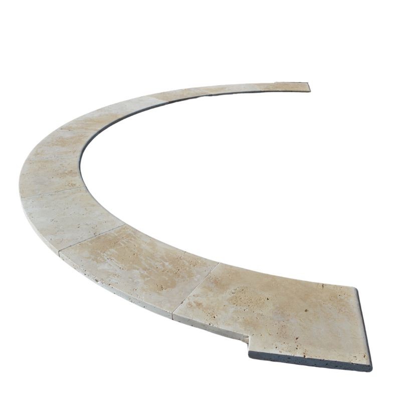 Bain Romain Travertin Beige Classique Modern Finish