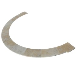 Bain Romain Travertin Beige Classique Modern Finish