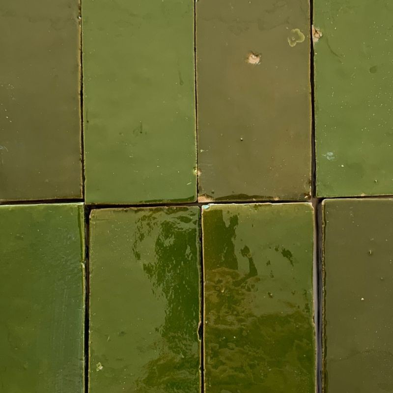 Terre Cuite Emaillée Vert Babylone N°60