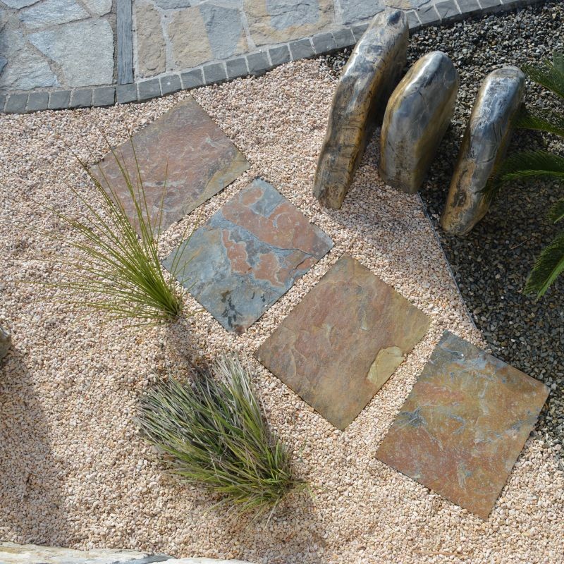 Pas Japonais Ardoise Corten