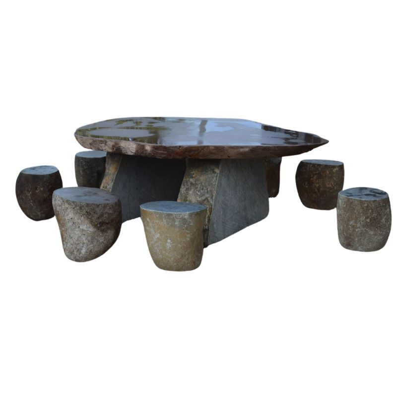 Table Basalte Rock Naturel