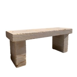 Banc Montpellier Beige finition vieux patrimoine