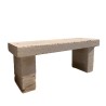 Banc Montpellier Beige finition vieux patrimoine