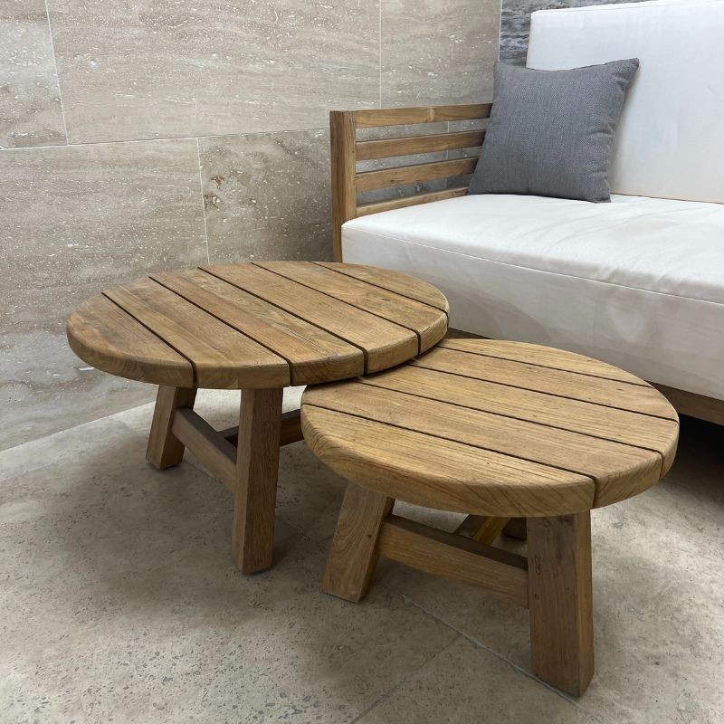 Table Basse Teck Massif Naturel