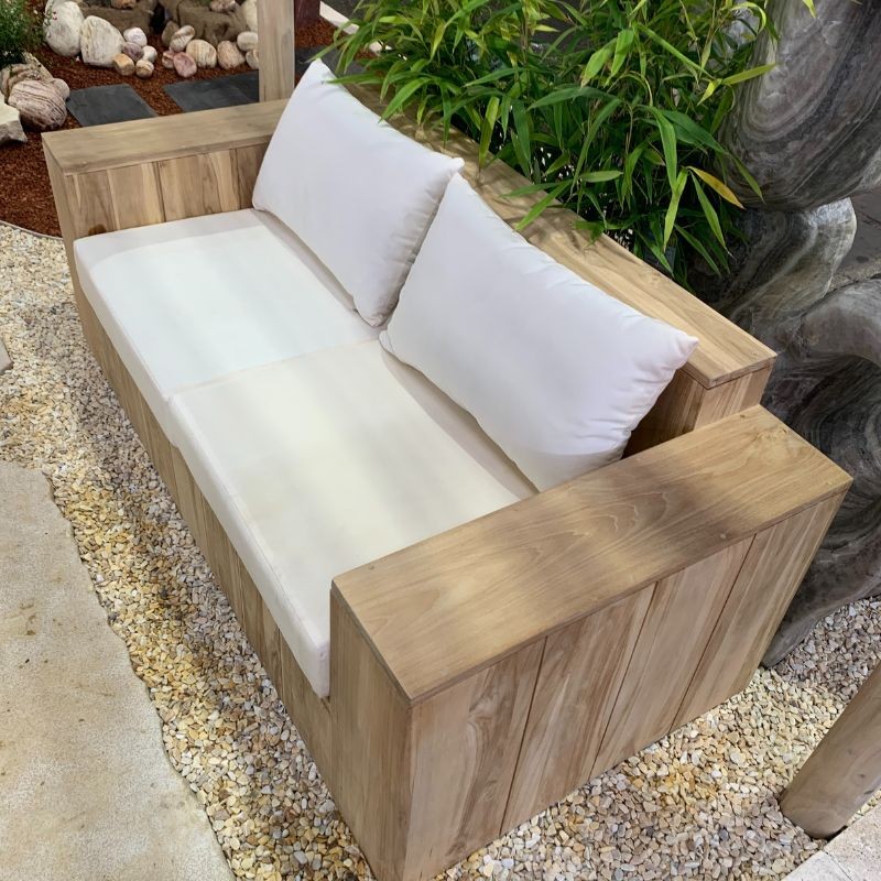 Canapé en Teck Massif Naturel Hawaï