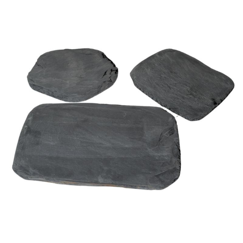 Pas Japonais Ardoise Ebano Dessus naturel - Forme Libre