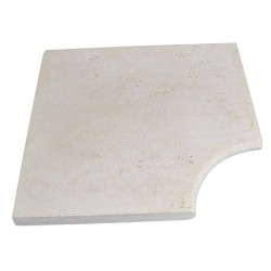 Angle rentrant Travertin Beige Mix finition vieille texture