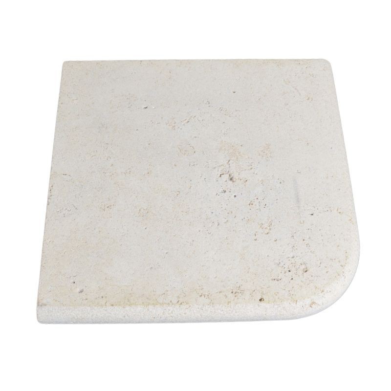 Angle Sortant Travertin Beige Mix finition vieille texture