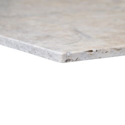 Dallage Travertin Silver finition brossée premium