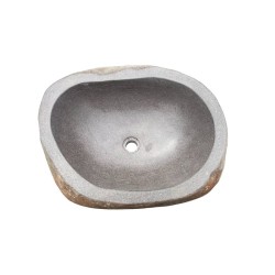 Vasque sur pied Basalte Rock Naturel