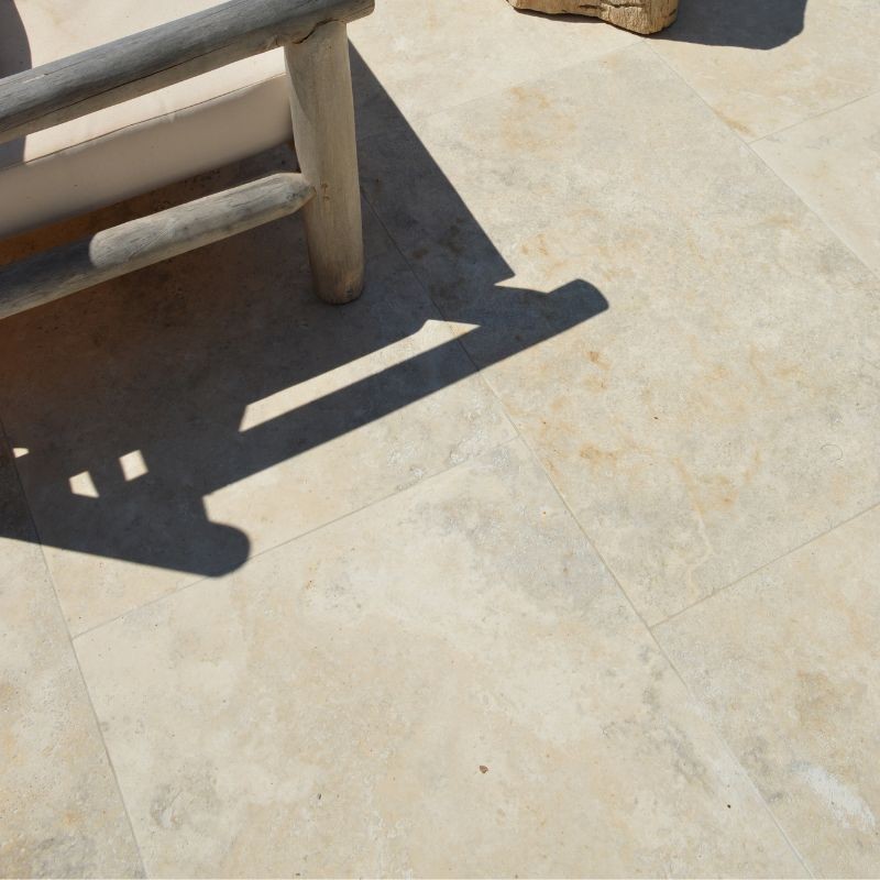 Dallage Travertin Beige Classique Modern Finish