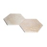 Hexagone Travertin Beige Ivoire Modern Finish