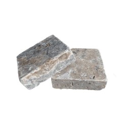 Pavés Travertin Silver Rustic finition vieillie