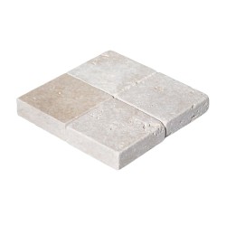 Pavés Travertin Beige Rustic finition vieillie