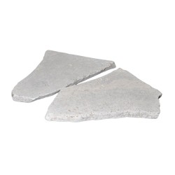 Opus Incertum Travertin Silver finition vieillie tambour