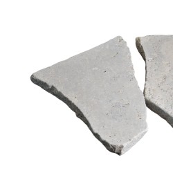 Opus Incertum Travertin Silver finition vieillie tambour