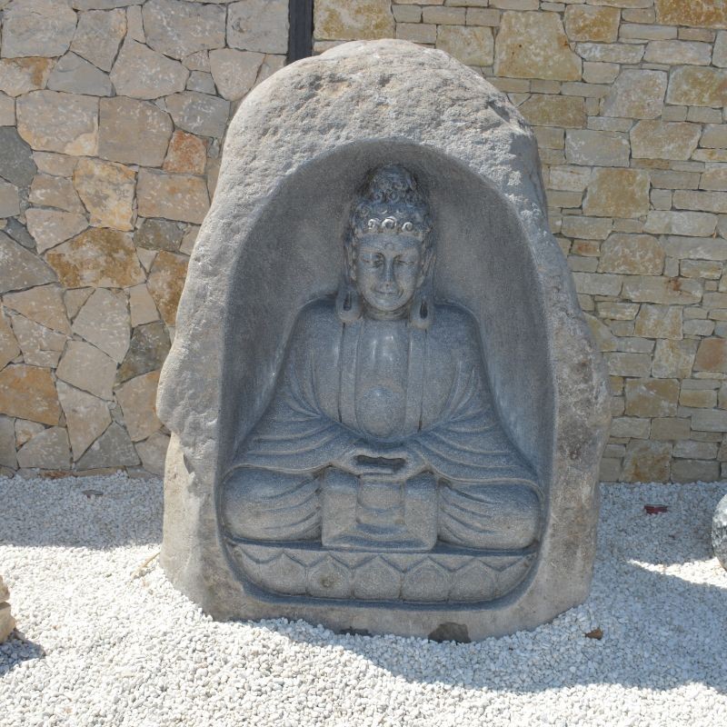 Statue Bouddha Rock Naturel