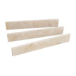 Plinthe Travertin Beige Ivoire finition vieillie tambour