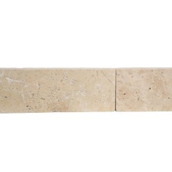 Plinthe Travertin Beige Ivoire finition vieillie tambour
