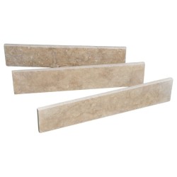 Plinthe Travertin Beige Classique finition vieillie main