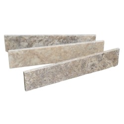 Plinthe Travertin Silver finition vieillie Rustic