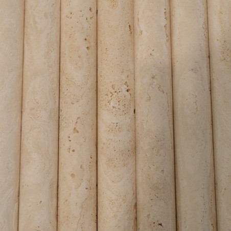 Moulure Travertin Beige Ivoire finition vieillie tambour