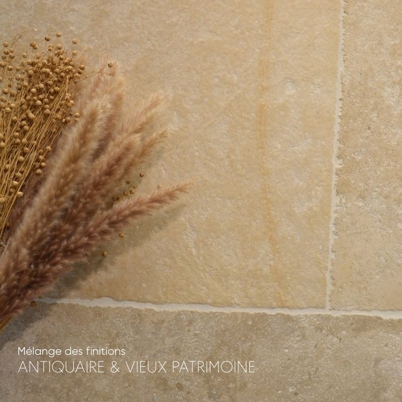 Dallage Rocamadour finition vieux patrimoine (sans gris)